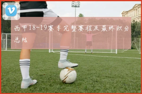 西甲18-19赛季完整赛程及最终积分总结